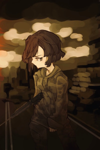 Military Girl in the Zombie Apocalypse (Under Revision)