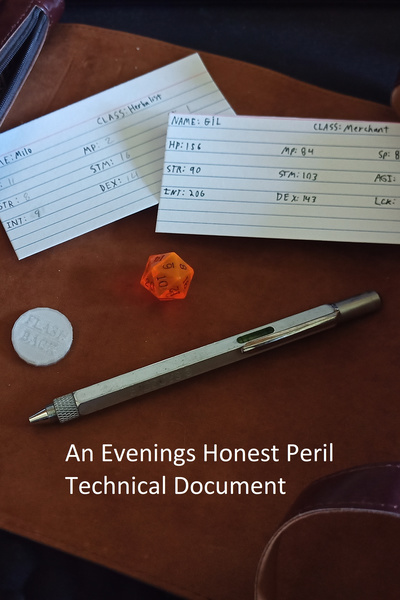 An Evenings Honest Peril - Technical Document