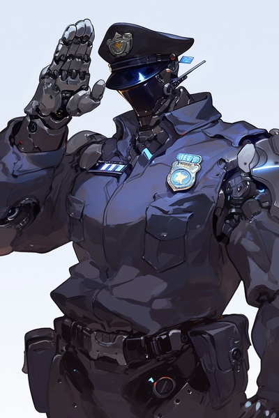 Robot Cop transported to the wild west